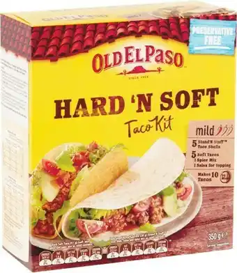 Woolworths Old El Paso Tortilla Pockets Kit 375g, Stand u2018n Stuff Kits 275-350g or Standard Taco Kits 290-520g offer