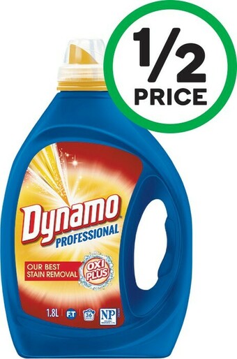 Woolworths Dynamo Professional Laundry Liquid 1.8 Litre offer