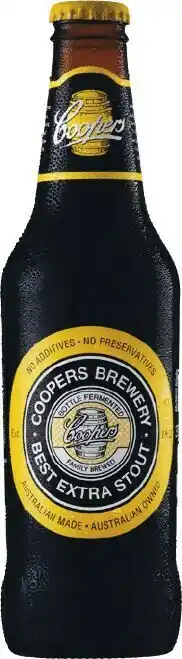 Woolworths Coopers Extra Stout Bottles 24x375ml offer