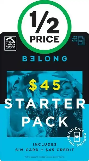 Belong $45 Starter Packu2020
