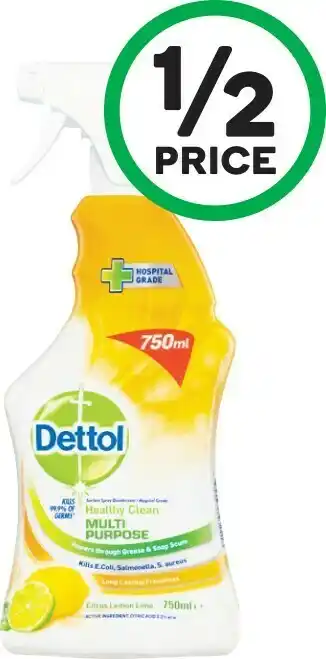 Woolworths Dettol Multi Purpose Cleaning Spray 750ml offer