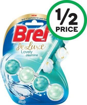 Woolworths Bref Deluxe, Scent Switch, Blue Active 50g or Brilliant Gel Toilet Cleaner 42g offer