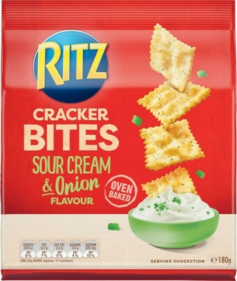Coles Ritz Cracker Bites 180g offer