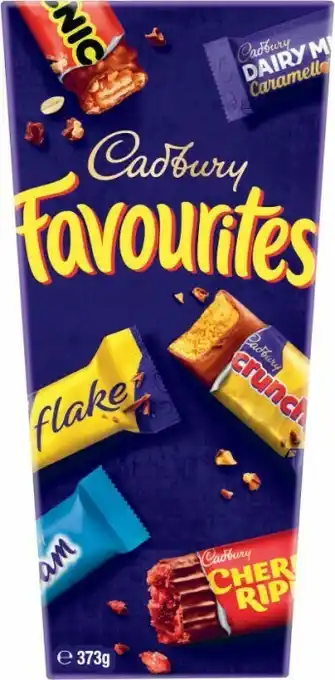 Coles Cadbury Favourites Boxed Chocolate 373g offer