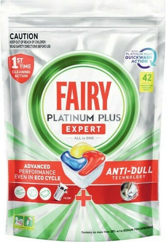Coles Fairy Platinum Dishwashing Tablets 52 Pack or Platinum Plus 42 Pack offer