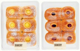 Coles Coles Bakery Jam or Custard Bunlets 6 Pack offer