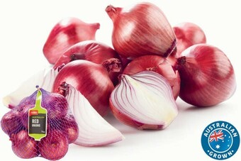 Coles Coles Australian Red Onions 1kg Bag offer