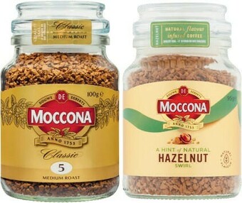 Coles Moccona Freeze Dried Instant Coffee 100g or Flavoured Coffee 95g offer