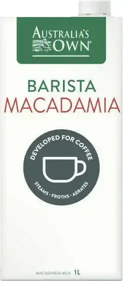 Coles Australiau2019s Own Barista Macadamia Long Life Milk 1 Litre offer