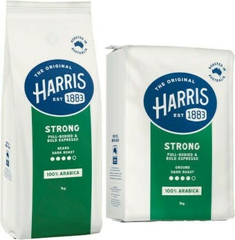 Coles Harris Coffee Beans or Ground 1kg offer