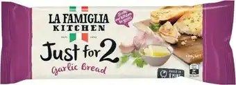 Coles La Famiglia Just for 2 Garlic Bread 170g offer