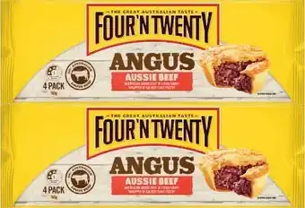 Coles Four u2018N Twenty Angus Beef Pies 700g-760g offer