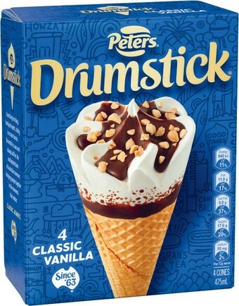 Coles Peters Drumstick or Maxibon 4 Pack-6 Pack offer