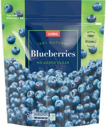 Coles Coles Frozen Blueberries 500g offer