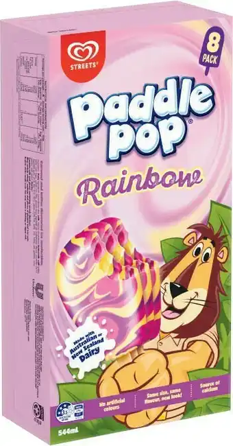 Coles Streets Paddle Pop or Koala 8 Pack 280mL-544mL offer