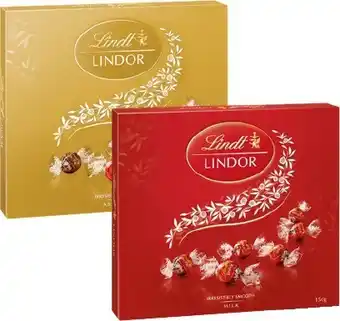 BIG W Lindt Lindor Gift Boxes 142g-150g offer