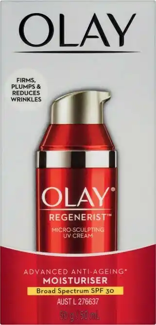 Coles Olay Regenerist Micro Sculpting UV Cream SPF 30 50mL offer