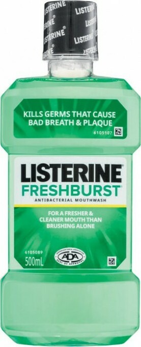 Coles Listerine Freshburst Mouthwash 500mL offer