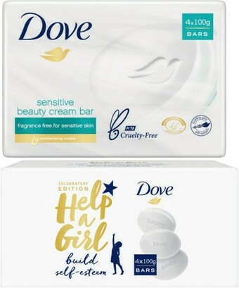 Coles Dove Beauty Bar Soap 4 Pack offer