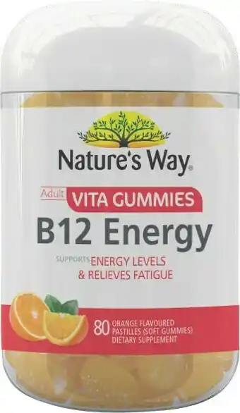Coles Natureu2019s Way Adult Vita Gummies B12 Energy 80 Pack offer