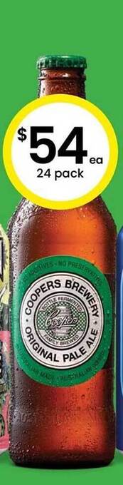 The Bottle O Coopers brewery original pale ale offer