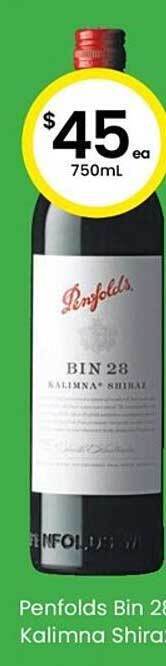 The Bottle O Penfolds bin 28 kalimna shiraz offer