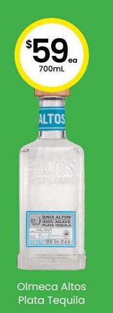 The Bottle O Olmeca altos plata tequila offer