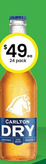 The Bottle O Carlton dry offer