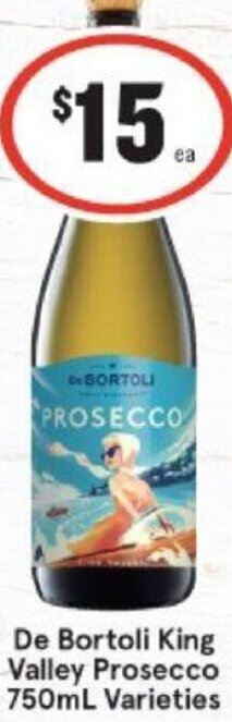 IGA De Bortoli King Valley Prosecco 750ml varieties offer