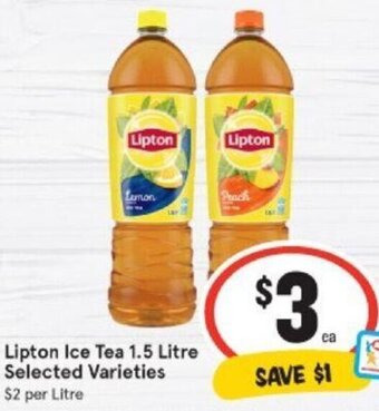 IGA Lipton Ice Tea 1.5 Litre offer