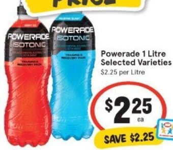 IGA Powerade 1 LItre Selected Varieties offer