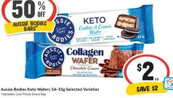 Aussie Bodies Keto Wafers 34-35g Selected Varieties