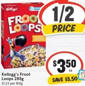 IGA Kellogg's Froot Loops 285g offer