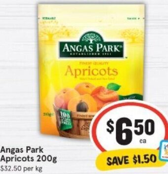 IGA Angas Park Apricots 200g offer