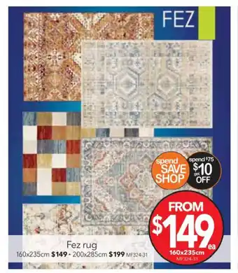 Cheap as Chips Fez Rug 160x 235cm offer