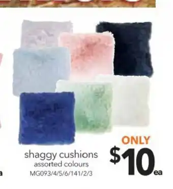 Cheap as Chips Shaggy Cushions offer