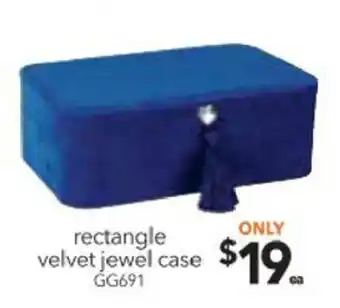Rectangle Velvet Jewel Case