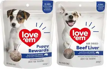 BIG W 20% off Love Em Treat Range offer