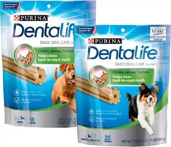 BIG W Dentalife 58-Pack Mini Dog Chew Treats 485g offer