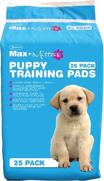 BIG W Max & Mittens 25-Pack Puppy Training Pads offer