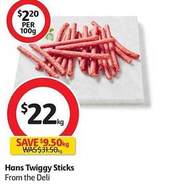 Coles Hans twiggy sticks offer