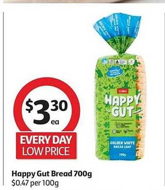 Coles Happy gut bread 700g offer