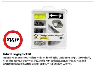 Coles Picture hanging tool kit offer