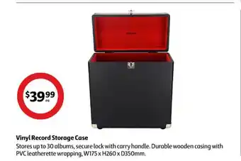 Coles Vinyl record storage case offer