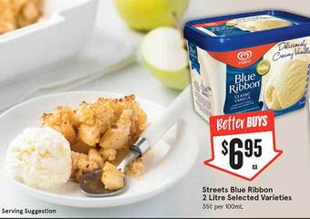 IGA Streets blue ribbon 2 litre offer