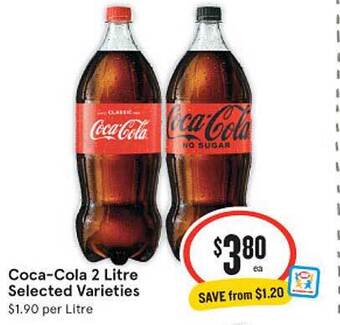 IGA Coca-cola 2 litre offer