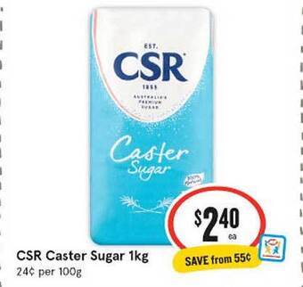 IGA Csr caster sugar 1kg offer