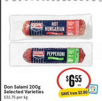 IGA Don salami 200g offer