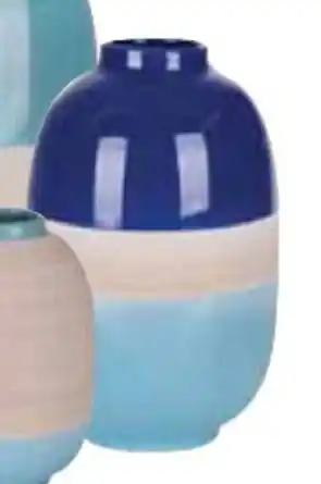 Cheap as Chips Oval Blues Ceramic Vase Medium offer