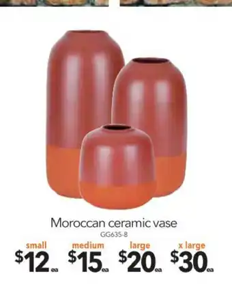 Moroccan Ceramic Vase Small